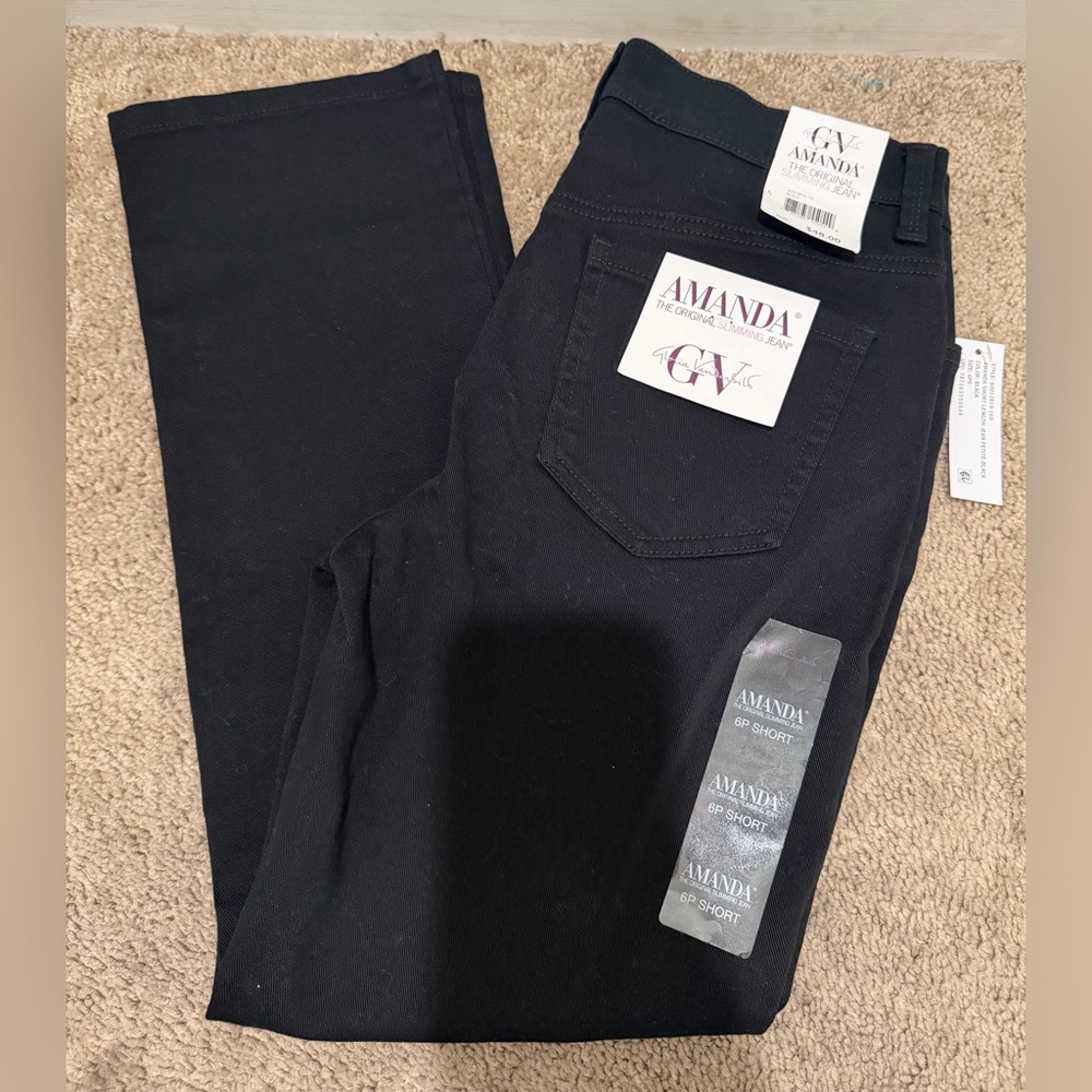 “New” GV Black Jeans size6Pshort